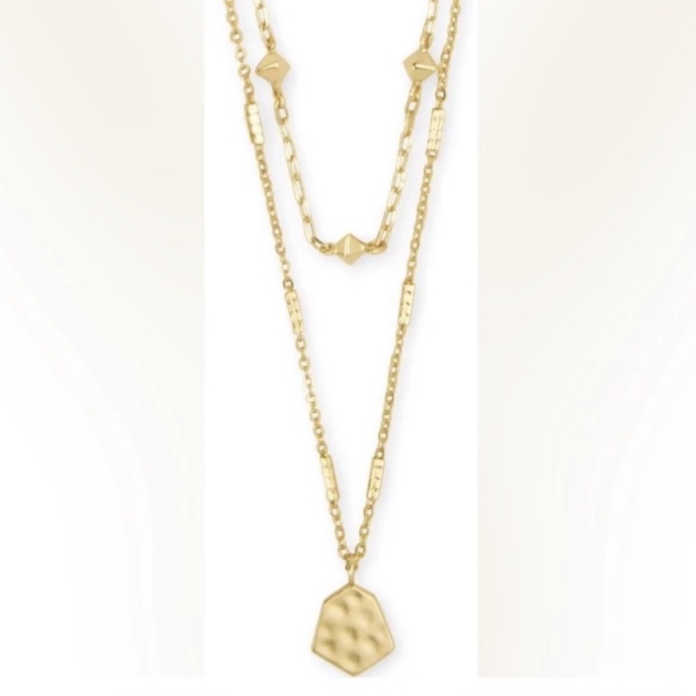 Kendra Scott Clove Gold Layered Necklace - Picture 4 of 8